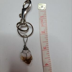 Citrine  crystal Keychain